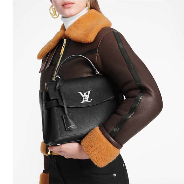 Louis Vuitton LV Women Lockme Ever BB Handbag Black Soft Calfskin - Image 12