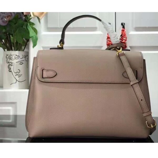 Louis Vuitton LV Women Lockme Ever MM Handbag Beige Soft Grained Calfskin - Image 4