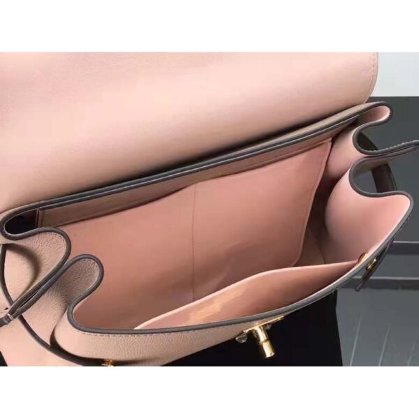 Louis Vuitton LV Women Lockme Ever MM Handbag Beige Soft Grained Calfskin - Image 6