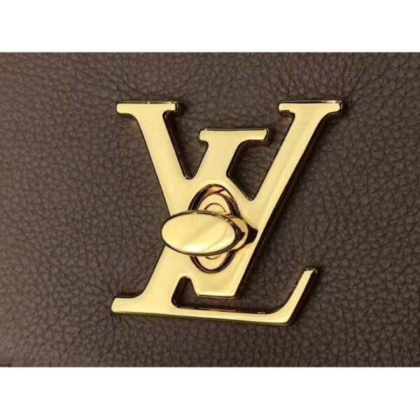 Louis Vuitton LV Women Lockme Ever MM Handbag Beige Soft Grained Calfskin - Image 7