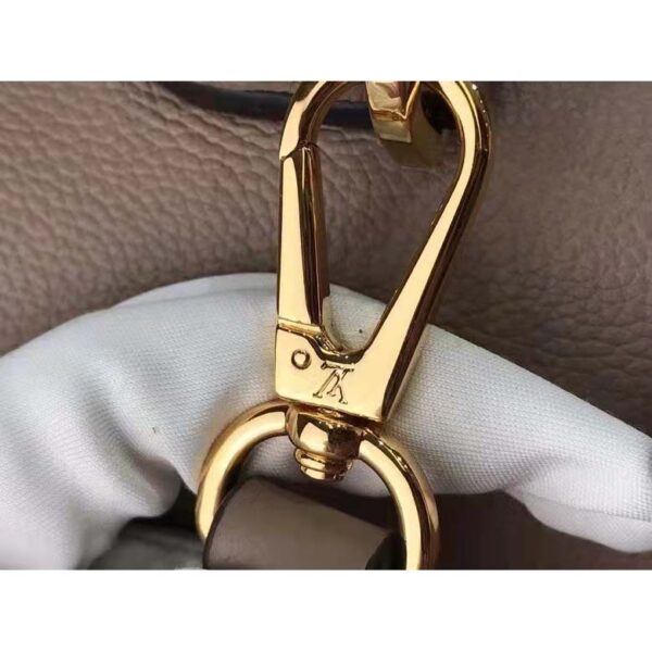 Louis Vuitton LV Women Lockme Ever MM Handbag Beige Soft Grained Calfskin - Image 10