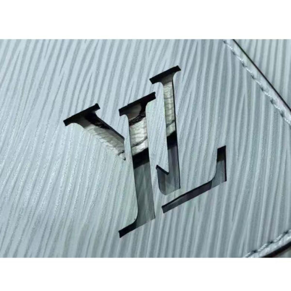 Louis Vuitton LV Women Marelle Handbag Blue Epi Grained Cowhide Leather Canvas - Image 7