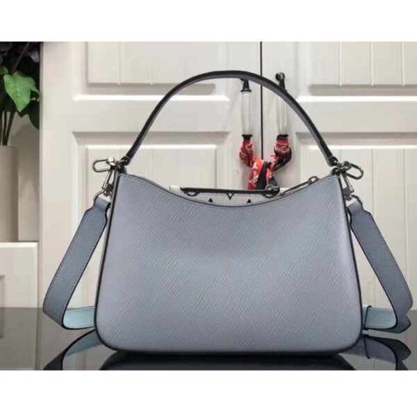 Louis Vuitton LV Women Marelle Handbag Blue Epi Grained Cowhide Leather Canvas - Image 4