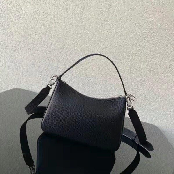 Louis Vuitton LV Women Marelle Handbag Quartz Black Epi Grained Cowhide Canvas - Image 7