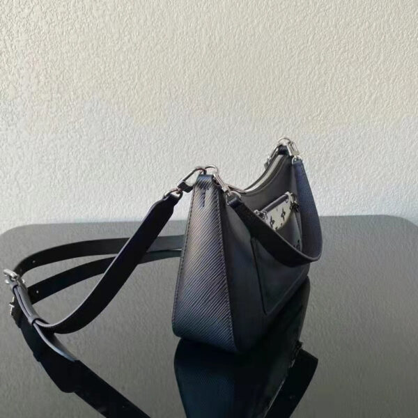 Louis Vuitton LV Women Marelle Handbag Quartz Black Epi Grained Cowhide Canvas - Image 9