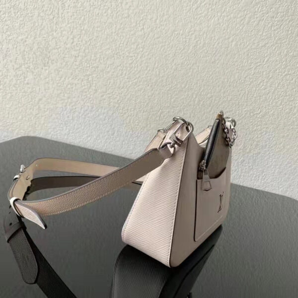 Louis Vuitton LV Women Marelle Handbag Quartz White Epi Grained Cowhide Canvas - Image 10