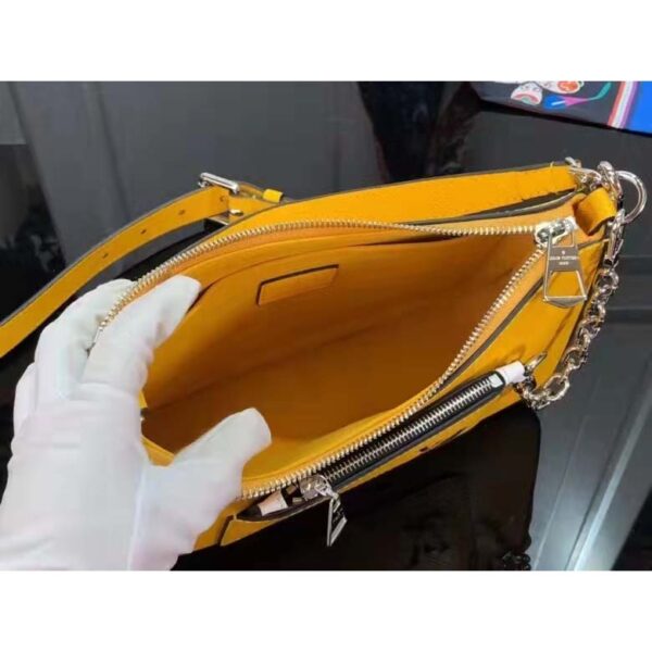 Louis Vuitton LV Women Marelle Handbag Yellow Epi Grained Cowhide Leather Canvas - Image 6