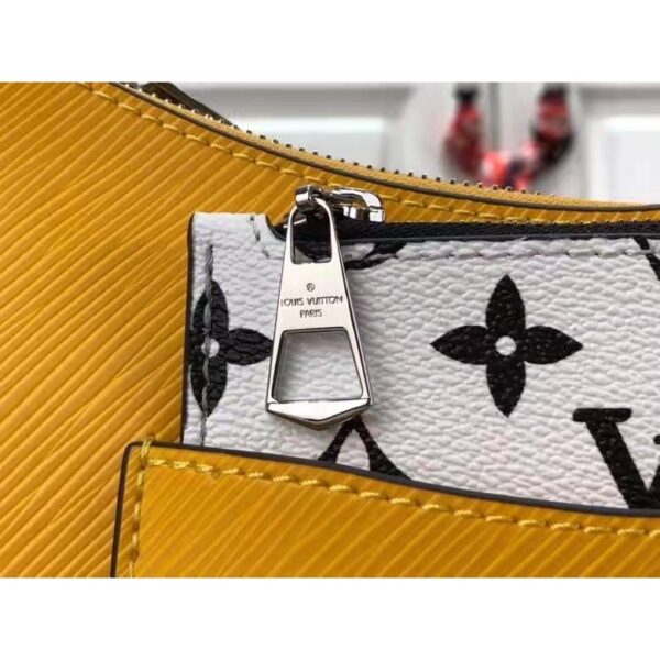 Louis Vuitton LV Women Marelle Handbag Yellow Epi Grained Cowhide Leather Canvas - Image 7