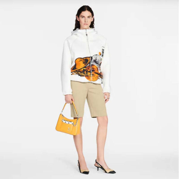 Louis Vuitton LV Women Marelle Handbag Yellow Epi Grained Cowhide Leather Canvas - Image 12