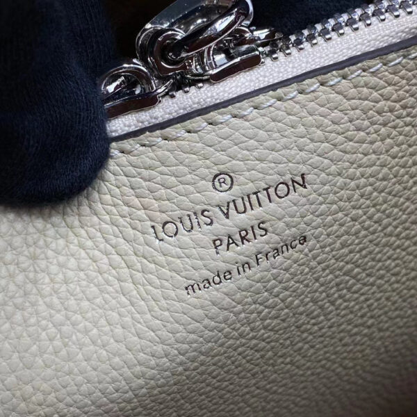 Louis Vuitton LV Women Muria Bucket Bag Crème Beige Mahina Perforated Calf Leather - Image 15