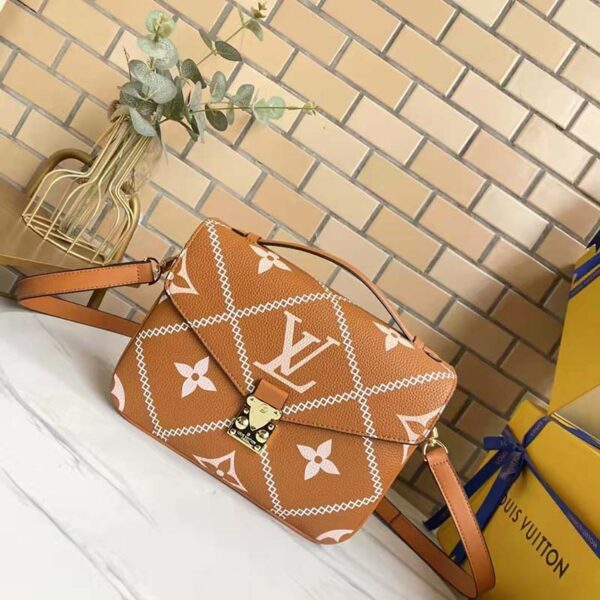 Louis Vuitton LV Women Pochette Metis Bag Embroidered Embossed Supple Grained Cowhide - Image 2