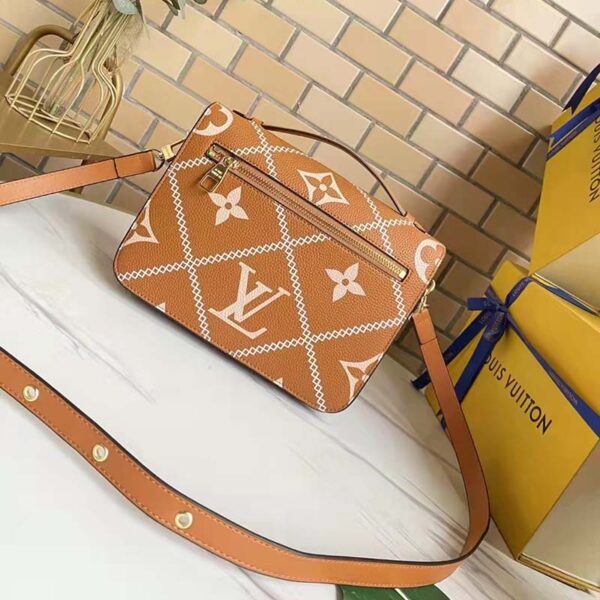 Louis Vuitton LV Women Pochette Metis Bag Embroidered Embossed Supple Grained Cowhide - Image 3