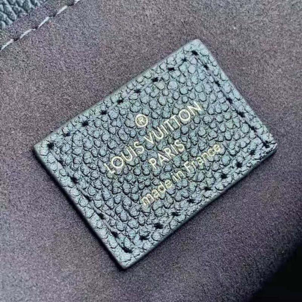 Louis Vuitton LV Women Pochette Metis Bag Navy Nacre Embossed Grained Cowhide Leather - Image 10