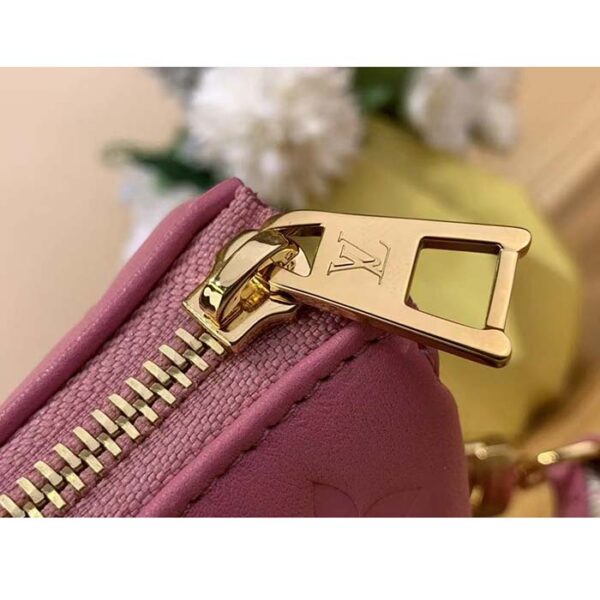 Louis Vuitton LV Women Coussin PM Handbag Rose Bonbon Pink Lambskin Zip Closure - Image 8