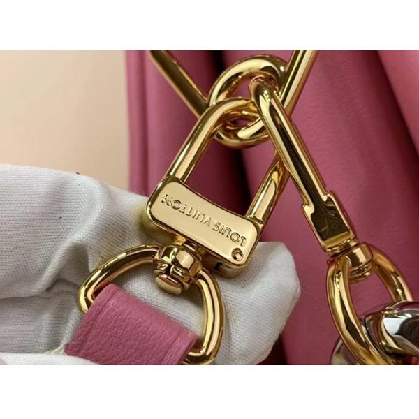 Louis Vuitton LV Women Coussin PM Handbag Rose Bonbon Pink Lambskin Zip Closure - Image 9