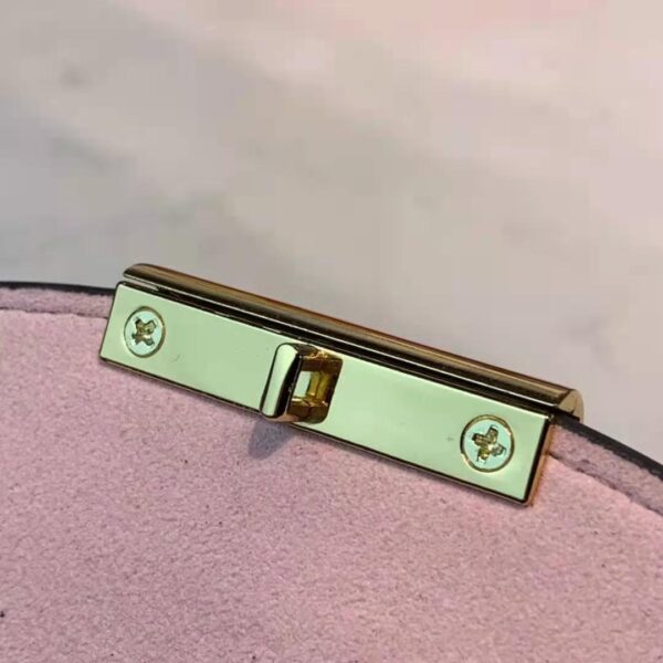 Louis Vuitton LV Women Croisette Chain Wallet Magnolia Pink Damier Ebene Coated Canvas - Image 15