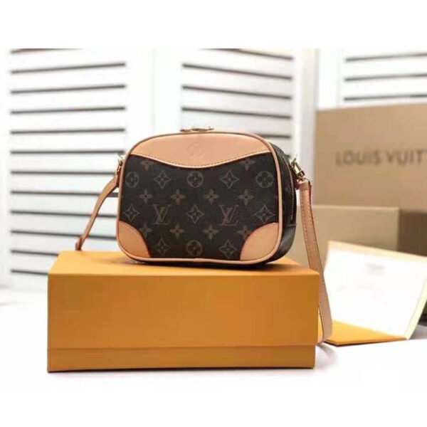 Louis Vuitton LV Women Deauville Mini Handbag Monogram Coated Canvas-Brown - Image 3