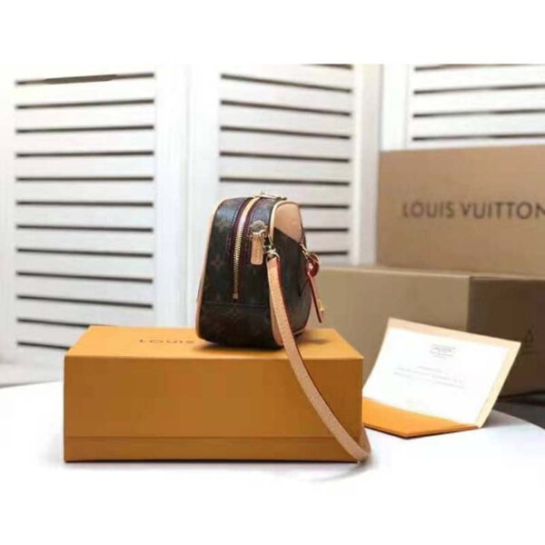 Louis Vuitton LV Women Deauville Mini Handbag Monogram Coated Canvas-Brown - Image 4