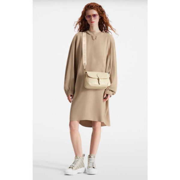 Louis Vuitton LV Women Diane Crème Beige Embossed Supple Grained Cowhide Leather - Image 11