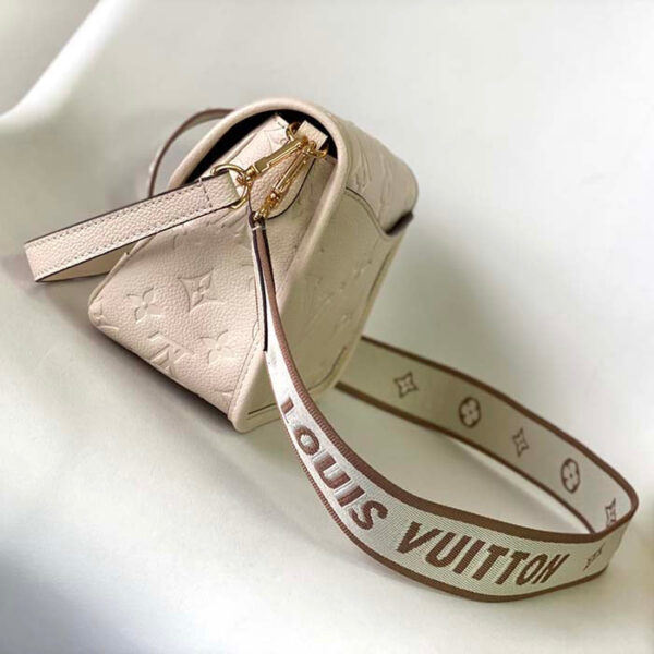 Louis Vuitton LV Women Diane Crème Beige Embossed Supple Grained Cowhide Leather - Image 5