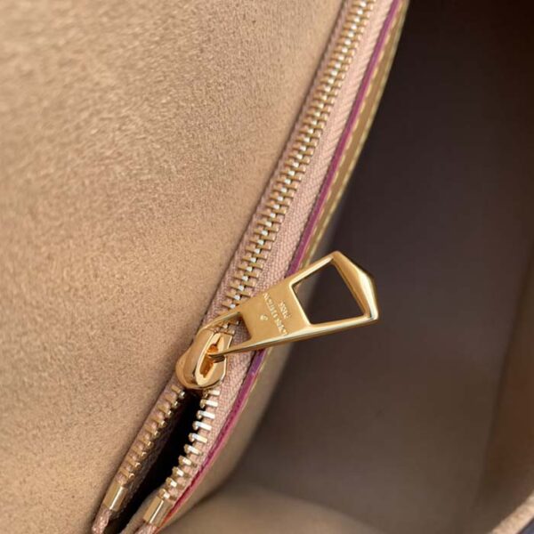 Louis Vuitton LV Women Diane Handbag Beige Brown Monogram Coated Canvas Shearling - Image 10