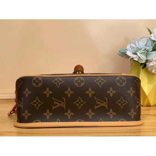 Louis Vuitton LV Women Diane Pink Monogram Coated Canvas Textile Lining - Image 4