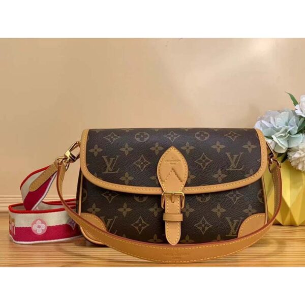 Louis Vuitton LV Women Diane Pink Monogram Coated Canvas Textile Lining - Image 2