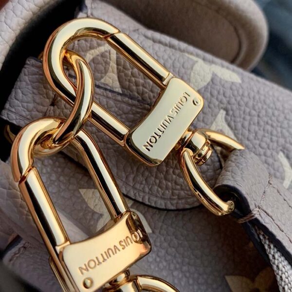 Louis Vuitton LV Women Diane Tourterelle Beige Cream Monogram Empreinte Embossed Cowhide Leather - Image 9