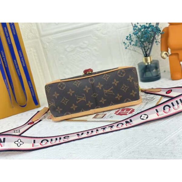 Louis Vuitton LV Women Diane Satchel Brown Monogram Coated Canvas Textile Lining - Image 8
