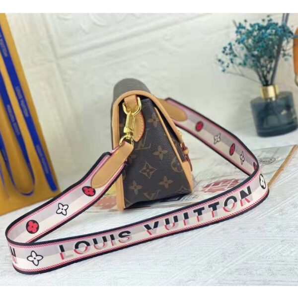 Louis Vuitton LV Women Diane Satchel Brown Monogram Coated Canvas Textile Lining - Image 7