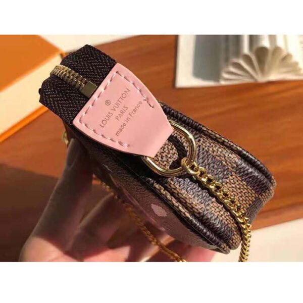 Louis Vuitton LV Women Double Zip Pochette in Monogram Coated Canvas - Image 6