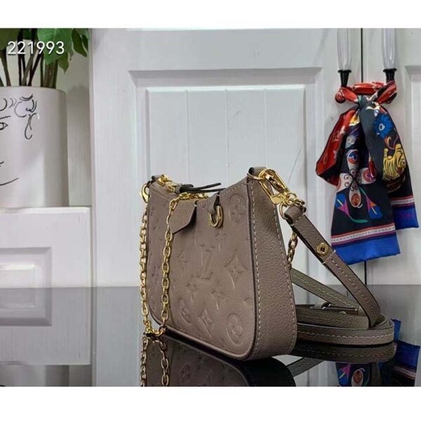 Louis Vuitton LV Women Easy Pouch On Strap Beige Embossed Monogram Empreinte Cowhide Leather - Image 4