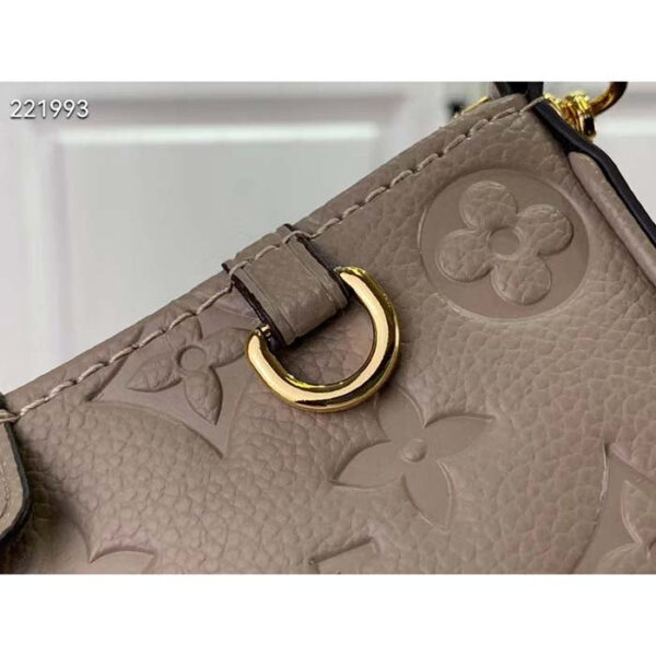 Louis Vuitton LV Women Easy Pouch On Strap Beige Embossed Monogram Empreinte Cowhide Leather - Image 7