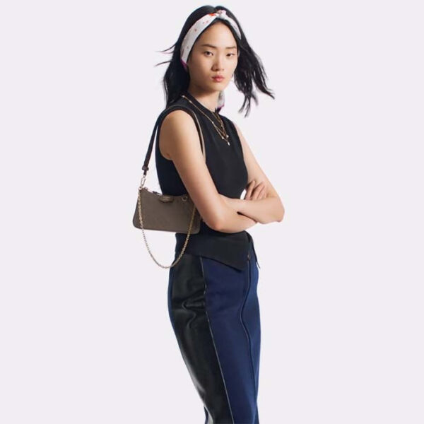Louis Vuitton LV Women Easy Pouch On Strap Beige Embossed Monogram Empreinte Cowhide Leather - Image 12