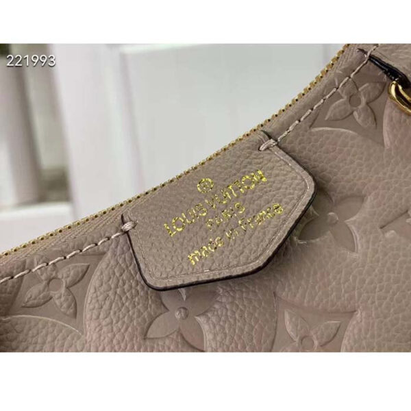 Louis Vuitton LV Women Easy Pouch On Strap Beige Embossed Monogram Empreinte Cowhide Leather - Image 10
