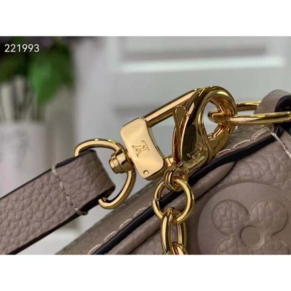 Louis Vuitton LV Women Easy Pouch On Strap Beige Embossed Monogram Empreinte Cowhide Leather - Image 8