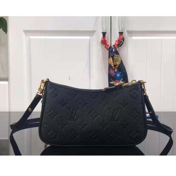 Louis Vuitton LV Women Easy Pouch On Strap Black Monogram Supple Grained Cowhide - Image 3