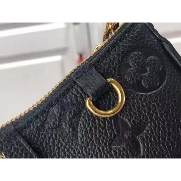 Louis Vuitton LV Women Easy Pouch On Strap Black Monogram Supple Grained Cowhide - Image 8