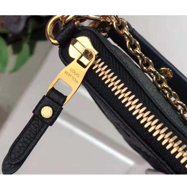 Louis Vuitton LV Women Easy Pouch On Strap Black Monogram Supple Grained Cowhide - Image 10
