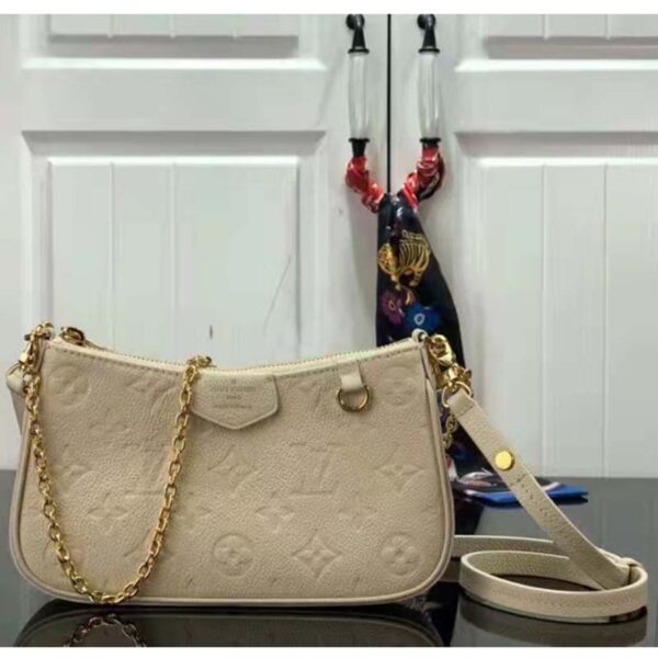 Louis Vuitton LV Women Easy Pouch On Strap White Monogram Supple Grained Cowhide - Image 2