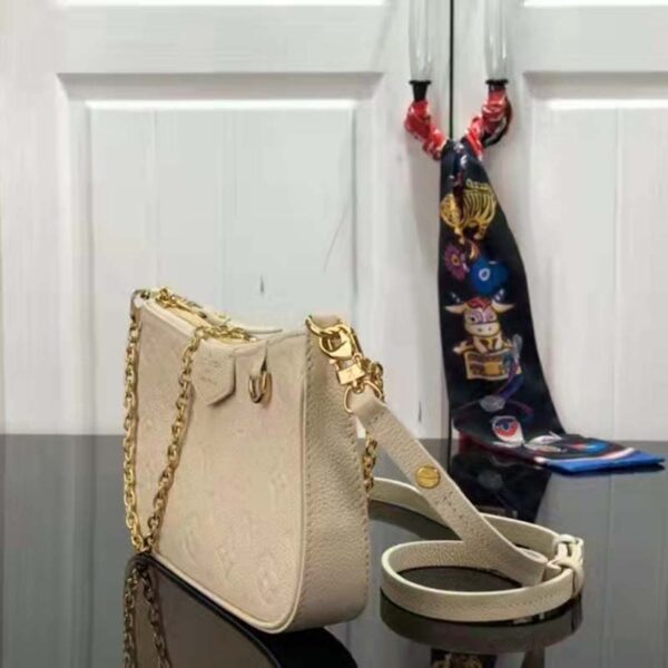 Louis Vuitton LV Women Easy Pouch On Strap White Monogram Supple Grained Cowhide - Image 5