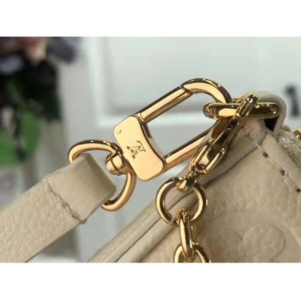 Louis Vuitton LV Women Easy Pouch On Strap White Monogram Supple Grained Cowhide - Image 9