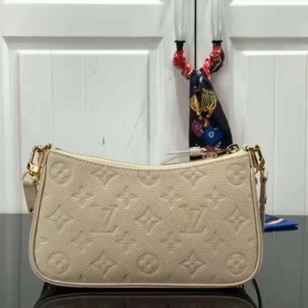 Louis Vuitton LV Women Easy Pouch On Strap White Monogram Supple Grained Cowhide - Image 3