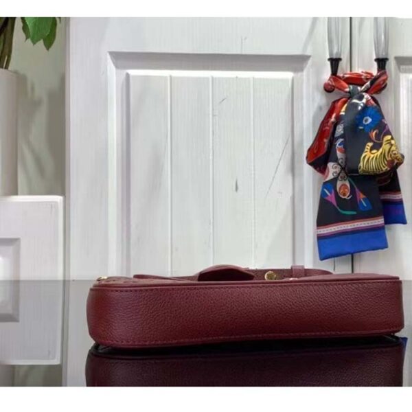 Louis Vuitton LV Women Easy Pouch Wine Red Monogram Empreinte Embossed Grained Cowhide Leather - Image 6