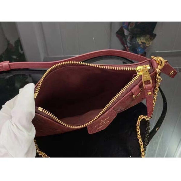 Louis Vuitton LV Women Easy Pouch Wine Red Monogram Empreinte Embossed Grained Cowhide Leather - Image 7