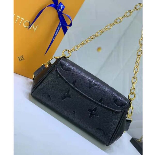 Louis Vuitton LV Women Favorite Black Monogram Empreinte Cowhide Leather - Image 3