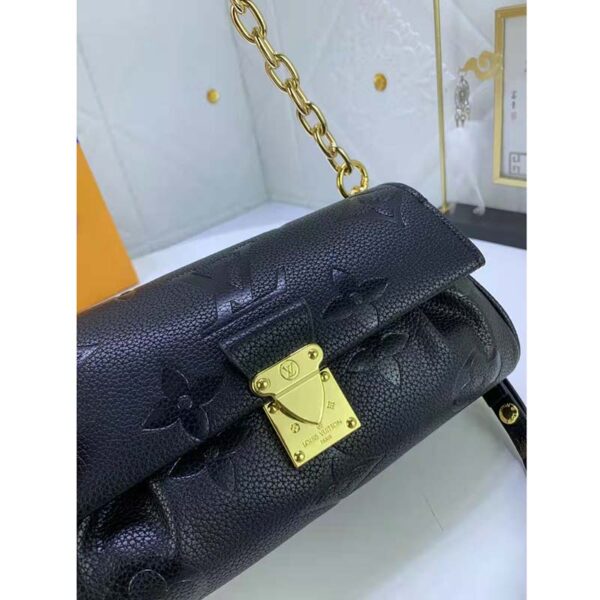 Louis Vuitton LV Women Favorite Black Monogram Empreinte Cowhide Leather - Image 5