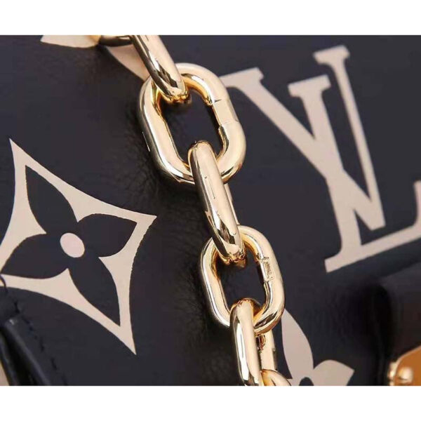Louis Vuitton LV Women Favorite Tourterelle Black Beige Monogram Empreinte Embossed Supple Grained Cowhide - Image 8