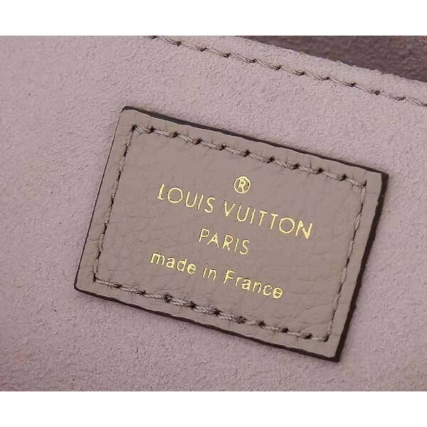 Louis Vuitton LV Women Favorite Tourterelle Gray Cream Monogram Empreinte Embossed Supple Grained Cowhide - Image 9