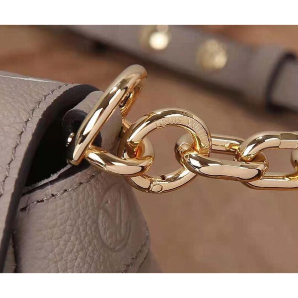 Louis Vuitton LV Women Favorite Tourterelle Gray Cream Monogram Empreinte Embossed Supple Grained Cowhide - Image 10